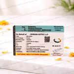 Shrilal Gemological Laboratory Services identification report for a bracelet with natural multi-stones on a white background.