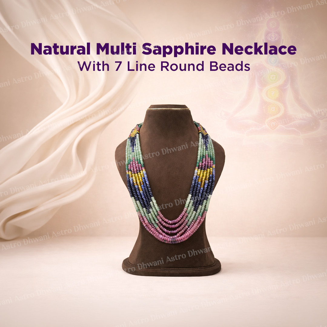 Natural Multi Sapphire Necklace – Natural Gemstone Layered Jewelry