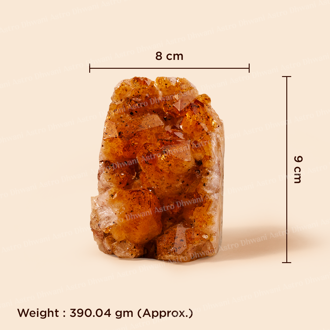 Natural Raw Citrine Cluster – Premium Healing Crystal for Wealth, Abundance & Positive Energy
