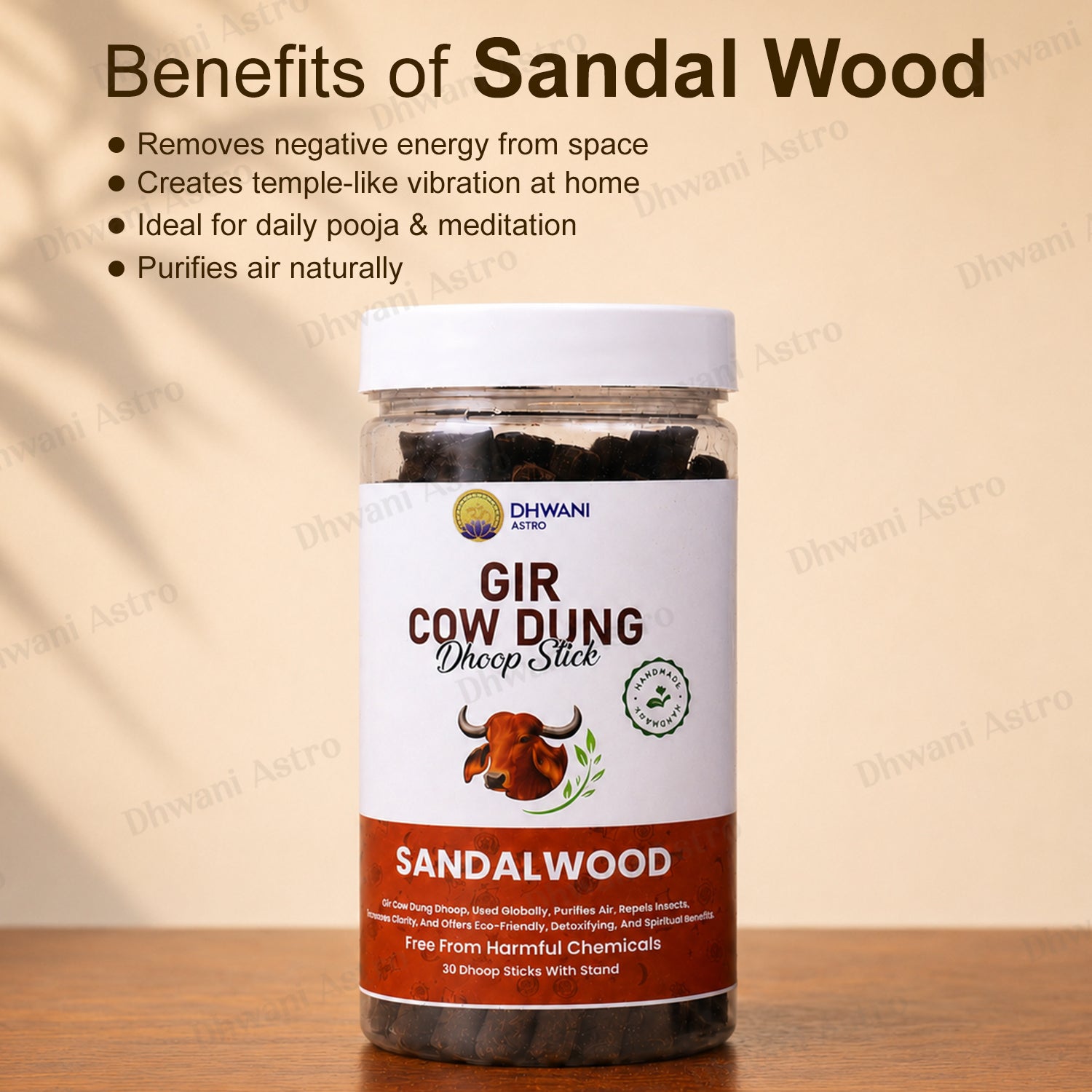Gir Cow Dung Dhoop Sticks | Pure Gau Dung Incense for Pooja, Meditation & Positive Energy | BUY 2 GET 1 FREE