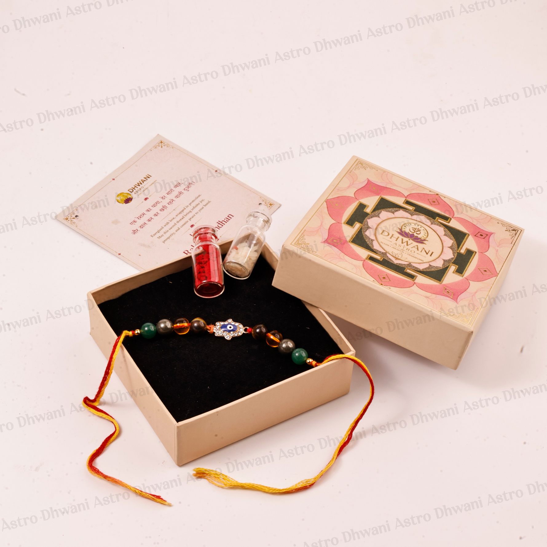 Money Magnet Evil Eye Rakhi | Protection & Prosperity| Multi-Crystal Raksha Bandhan Rakhi for Brother