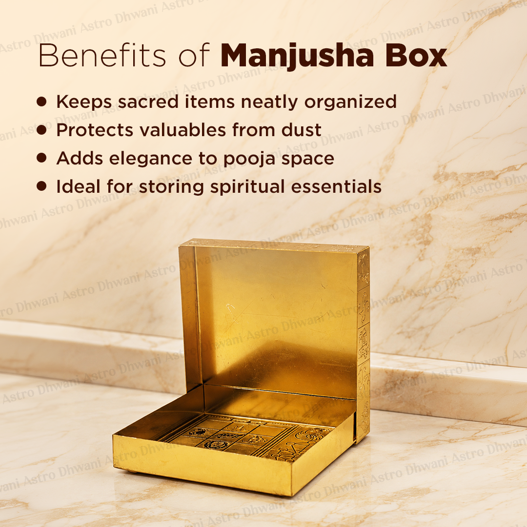 Manjusha Box | Spiritually Energized Sacred Vastu Box for Wealth, Prosperity, Protection & Positive Energy
