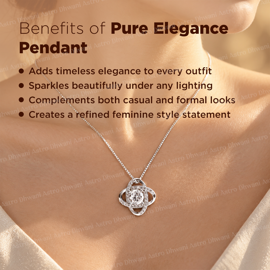AD Chrome Plated Pure Elegance Pendant