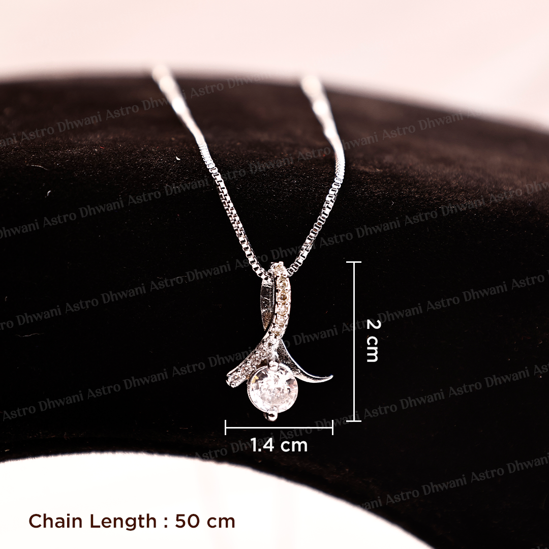 AD Chrome Plated Eternal Bloom Pendant