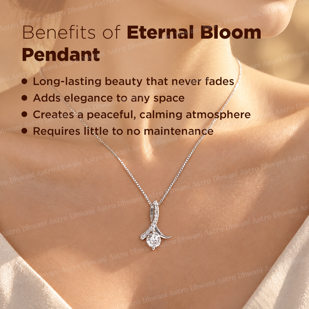 AD Chrome Plated Eternal Bloom Pendant
