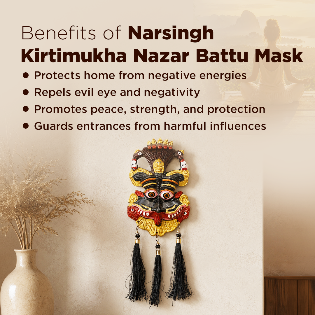 Nazar Battu Kirtimukhi Mask Wall Hanging
