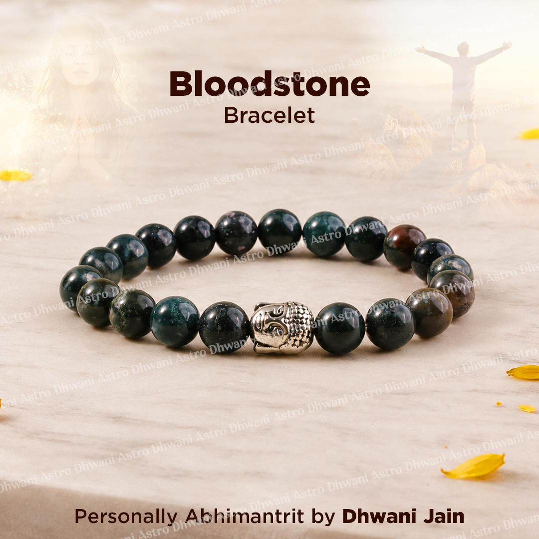 Blood Stone Bracelet - Abhimantrit & Certified