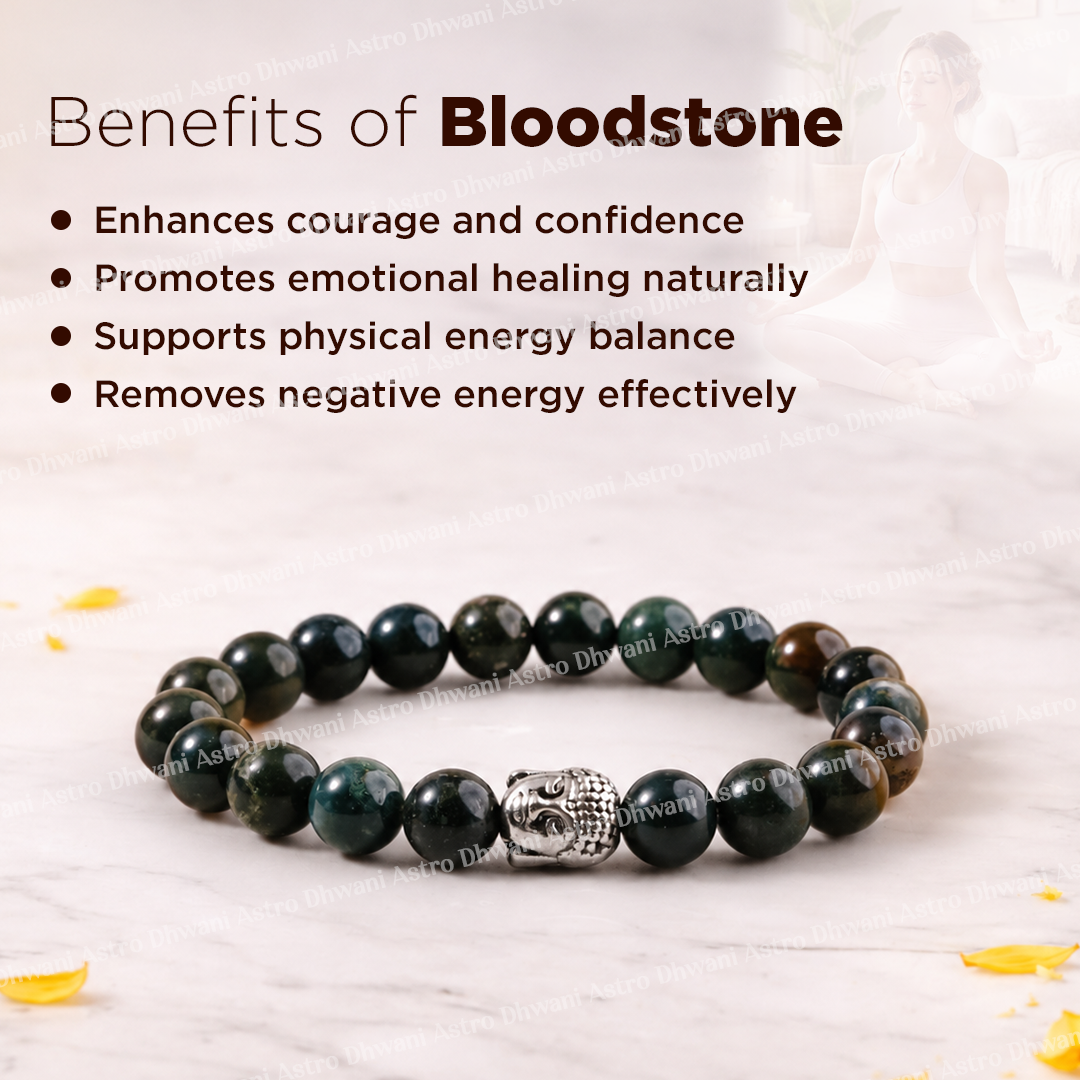 Blood Stone Bracelet - Abhimantrit & Certified
