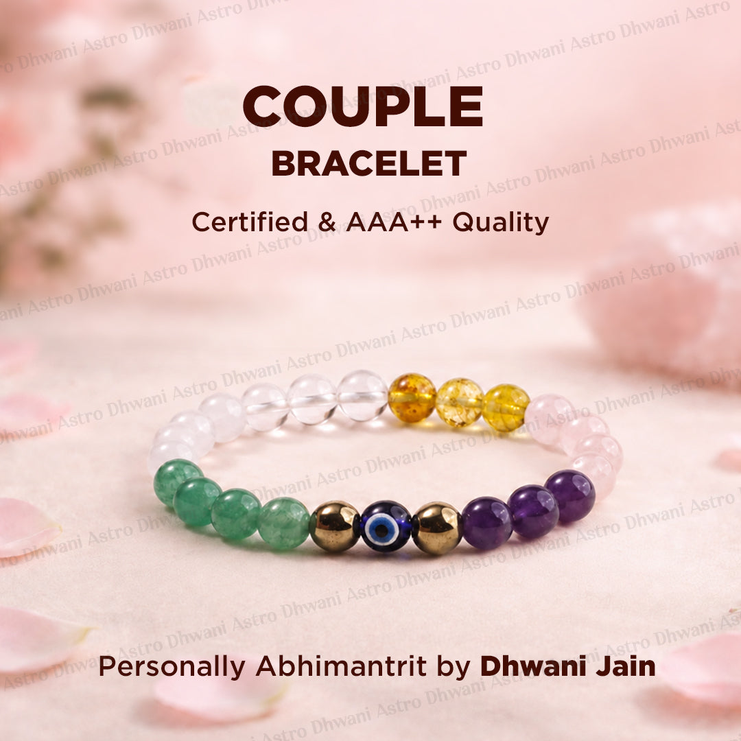Couple Bracelet (Improve Love, Communication & Understanding) - Abhimantrit & Certified