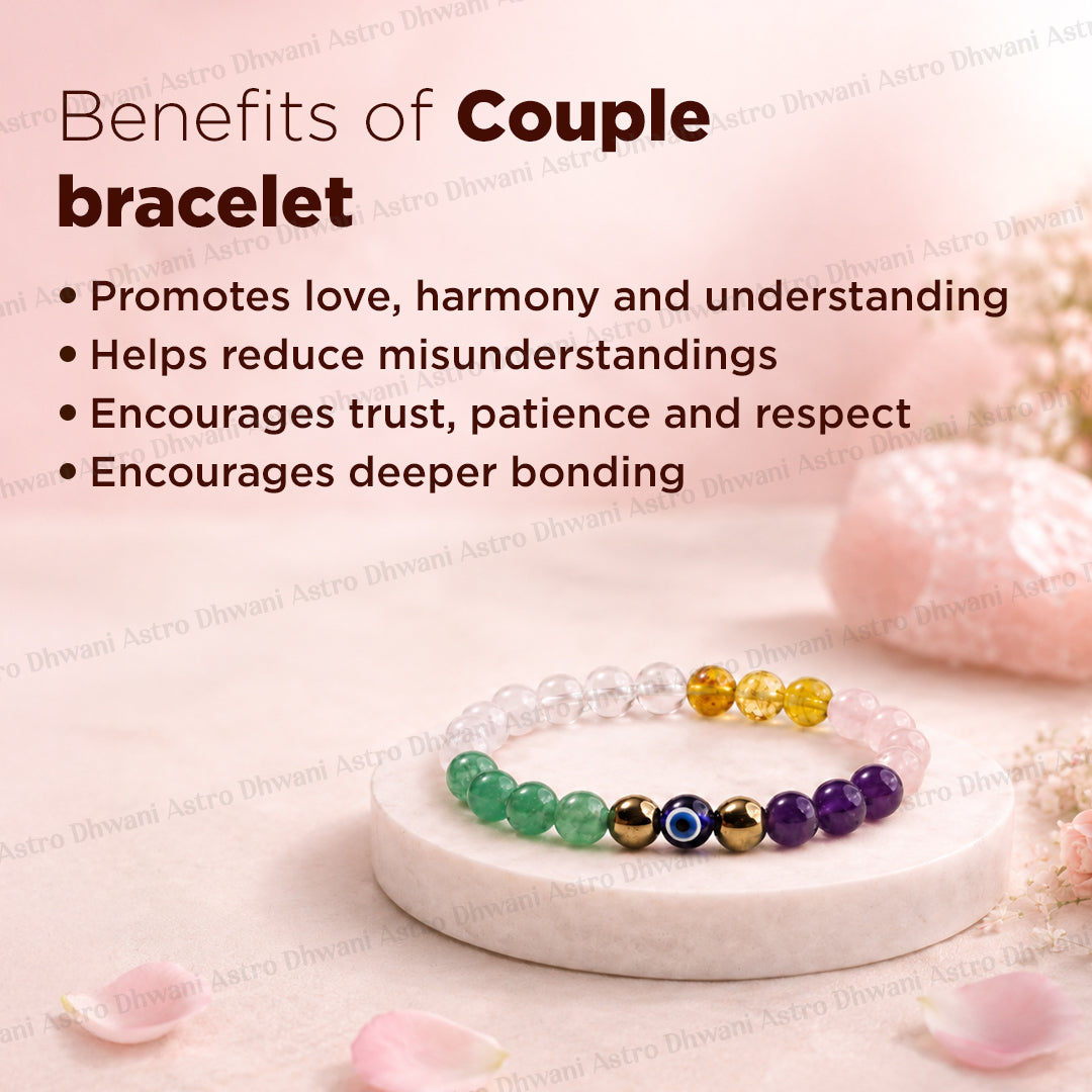 Couple Bracelet (Improve Love, Communication & Understanding) - Abhimantrit & Certified