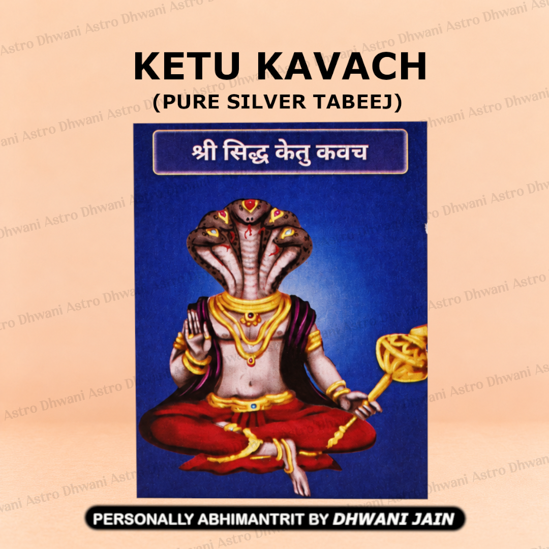 Ketu Kavach ( PURE SILVER TABEEJ )
