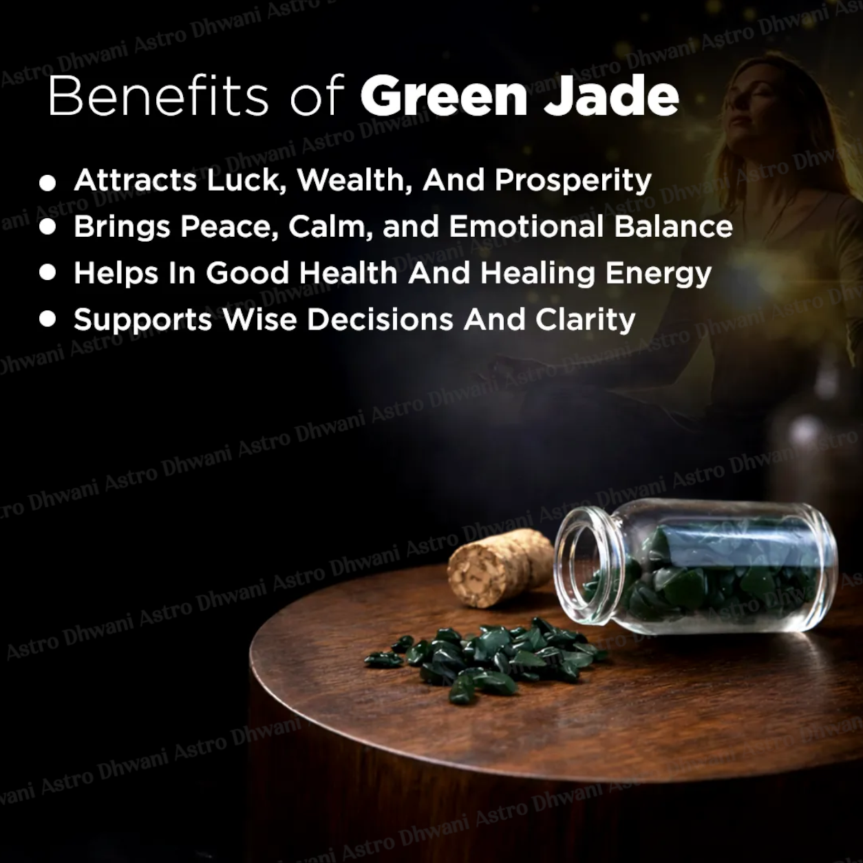 Green Jade Bottle Chips – Luck, Prosperity & Emotional Balance Energy