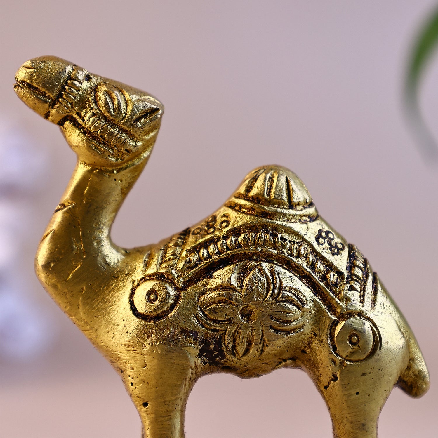 Brass Camel Statue - Abhimantrit