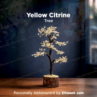 Yellow Citrine Tree – Abhimantrit Crystal Tree for Abundance, Prosperity & Growth