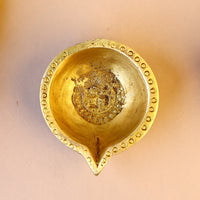 Brass Swastik Diya - Abhimantrit