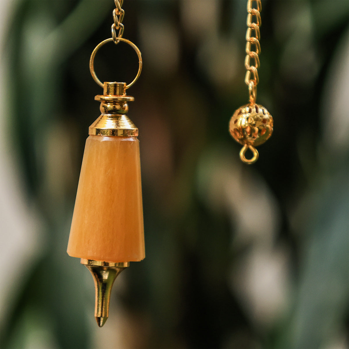 Yellow Quartz Pendulum - Abhimantrit