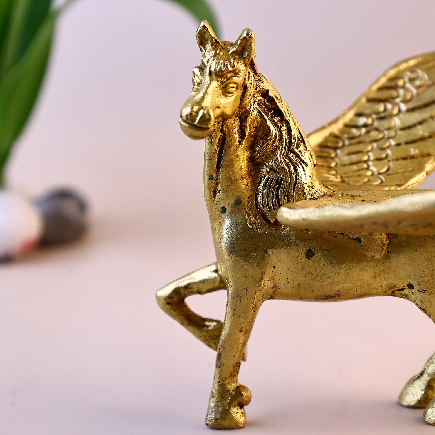 Brass Flying Horse - Abhimantrit