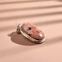 Sunstone Oval Stone Pendant