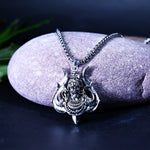 Lord Shiva with Trishul on Back Pendant - Abhimantrit
