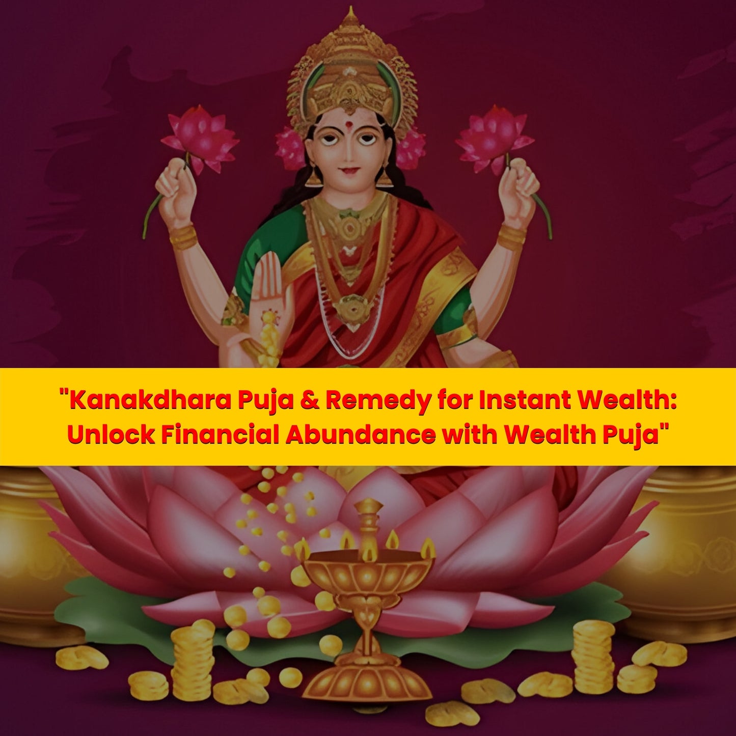 Kanakdhara Puja & Remedy For Instant Wealth: Unlock Financial Abundance with Wealth Puja