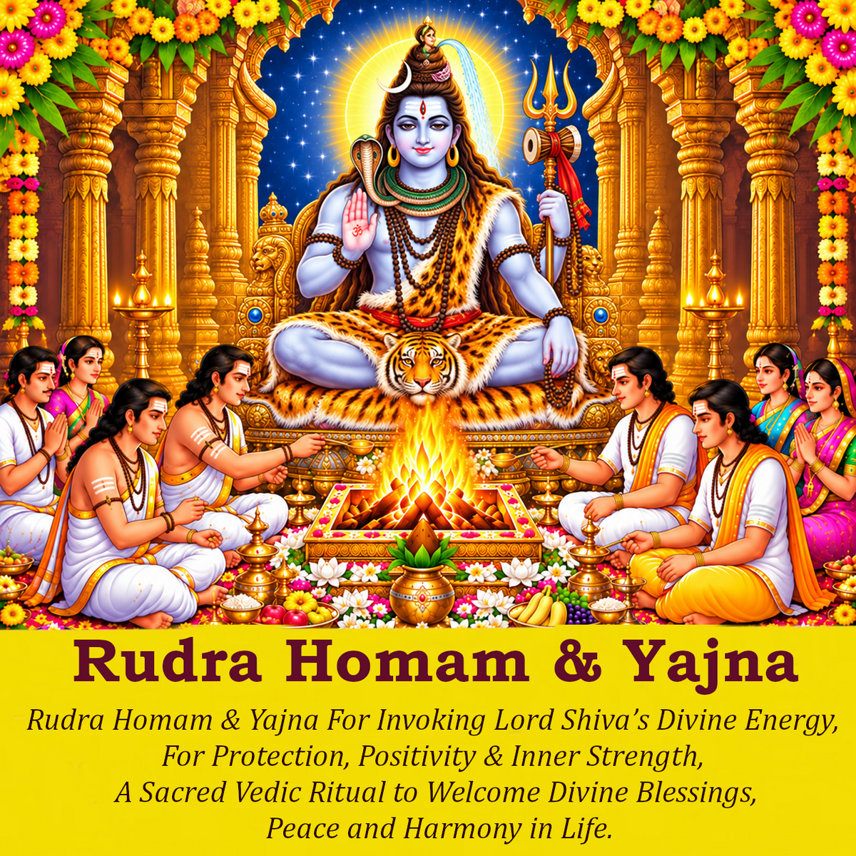 Rudra Homam & Yajna: To Remove Health Issues and Ensure Physical and Mental Well-Being