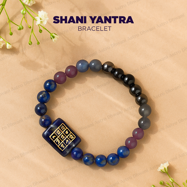 Shani Yantra Bracelet for Sade Sati, Dhaiya & Debt Relief
