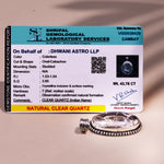Clear Quartz Oval Stone Pendant - Abhimantrit & Certifiefd