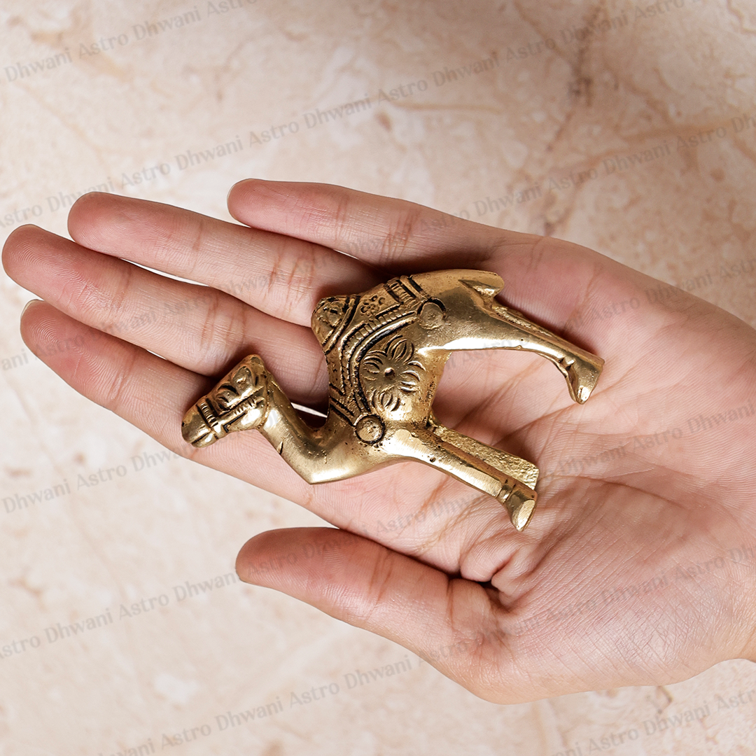 Brass Camel Statue for Home Decor, Vastu & Prosperity