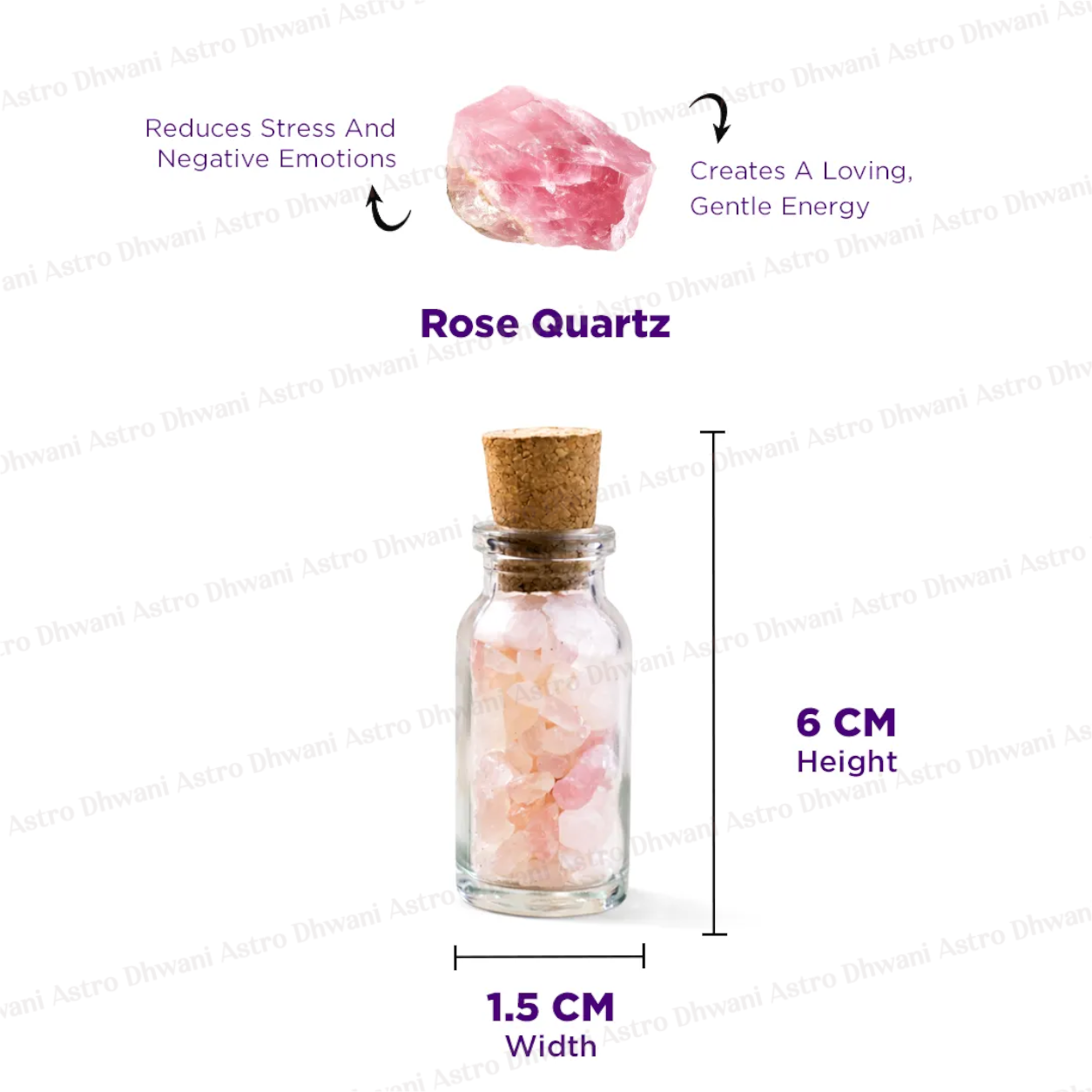 Rose Quartz Bottle Chips – Relationship, Love & Emotional Healing Energy