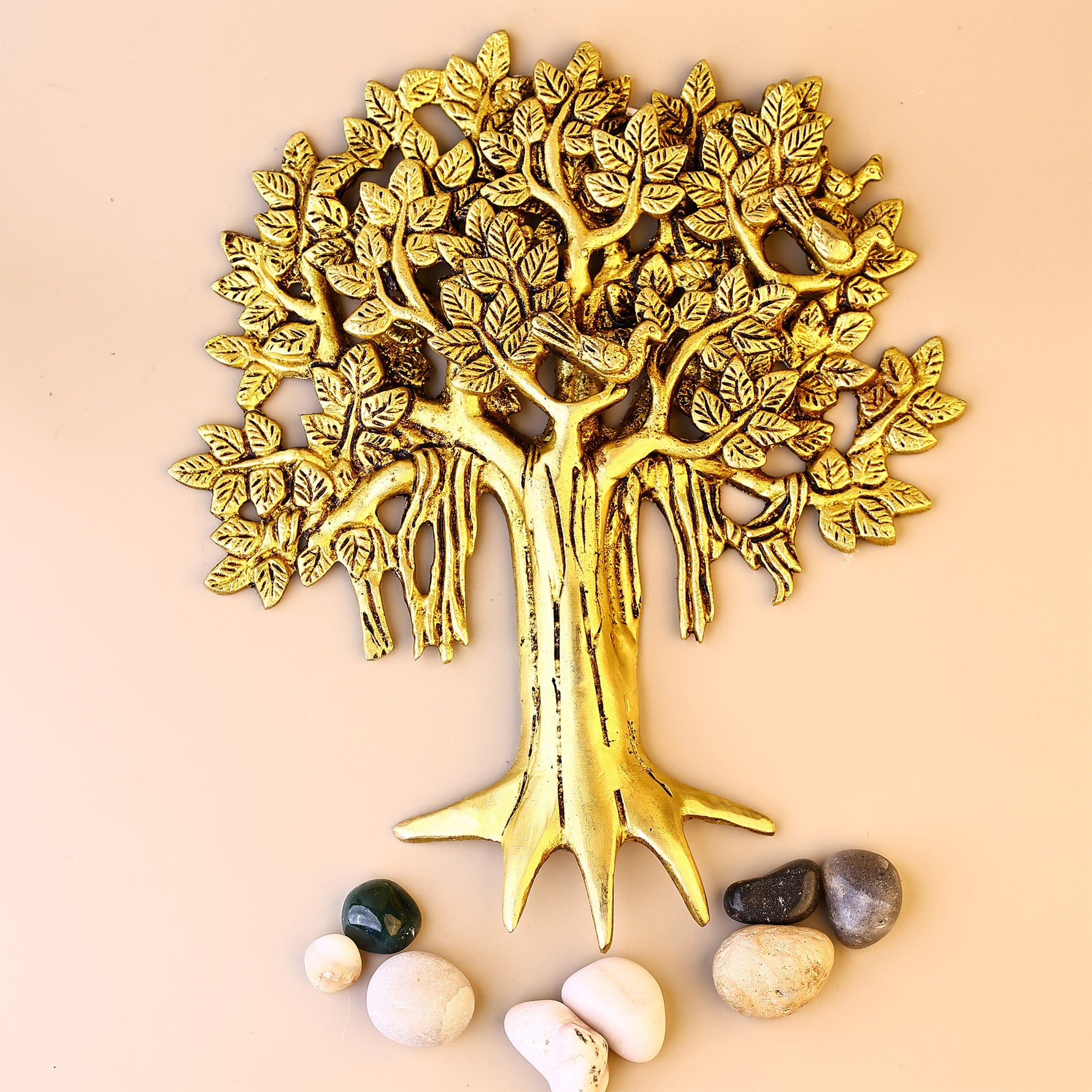 Brass Kalpavriksh Tree Wall Hanging - Abhimantrit