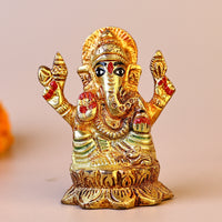 Brass Ganesha Idol - Abhimantrit
