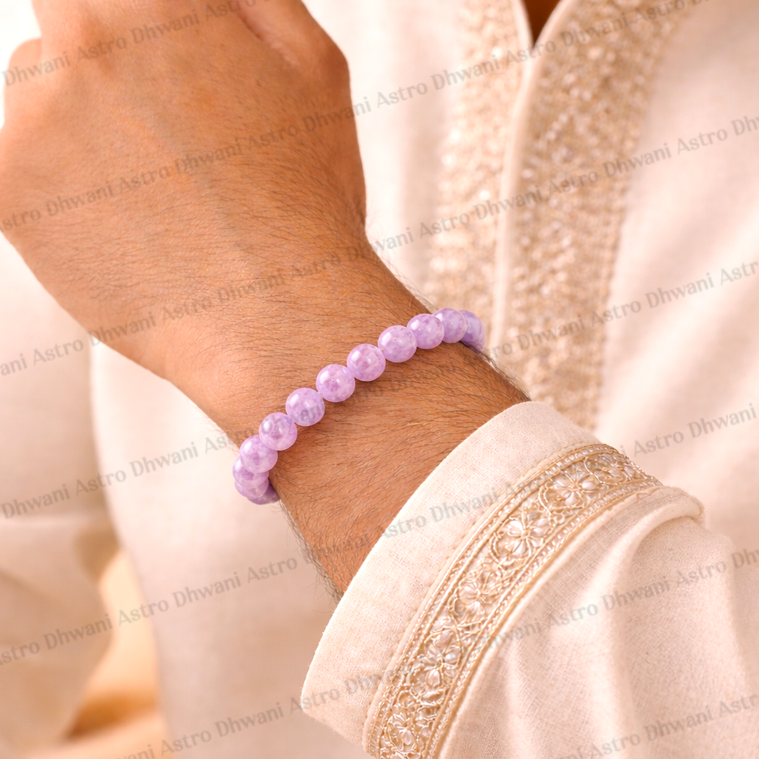 Kunzite Bracelet for Love, Emotional Healing & Inner Peace