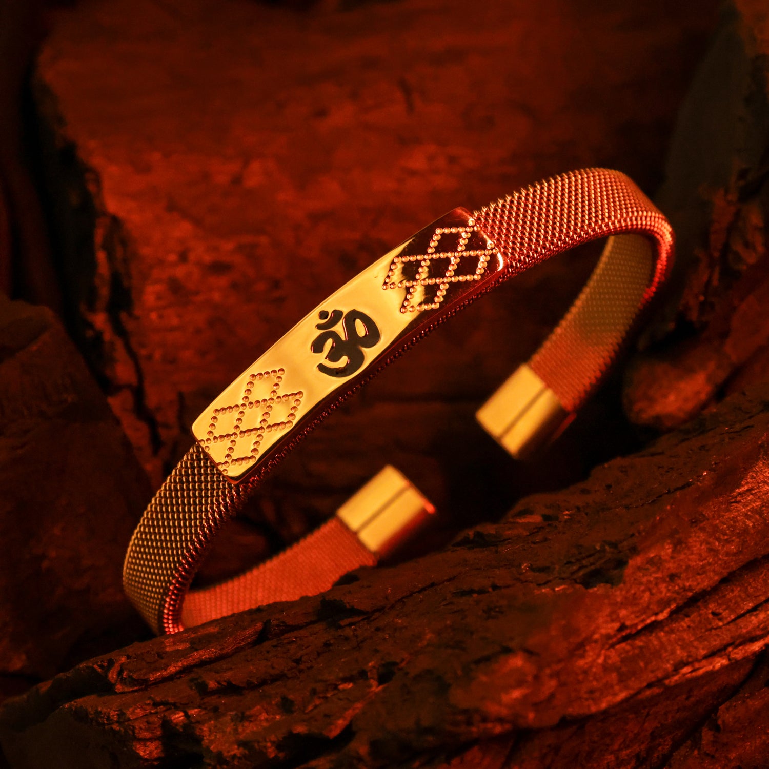 Om Shakti Kada (IGP Gold Plating) – Abhimantrit