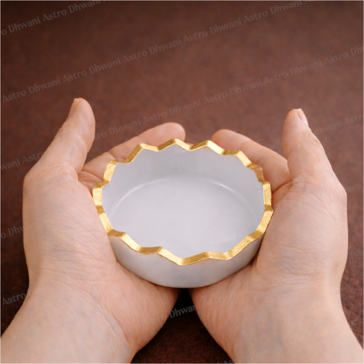 Aura Selenite Bowl for Energy Cleansing & Crystal Charging - Abhimantrit