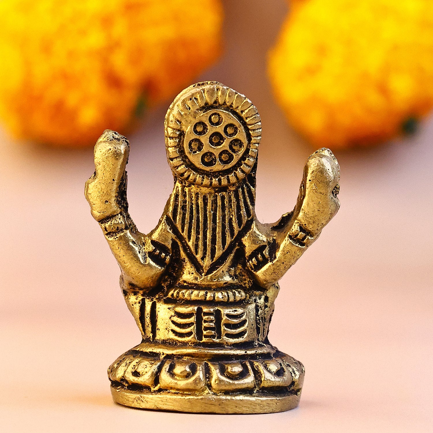 Brass Lakshmi Ji Idol - Abhimantrit