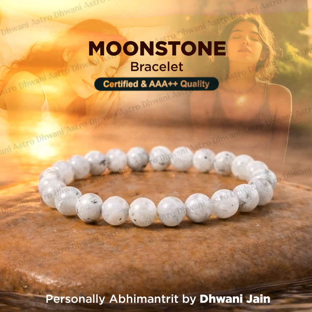 Moon Stone Bracelet for Mental Stress Relief & Confidence