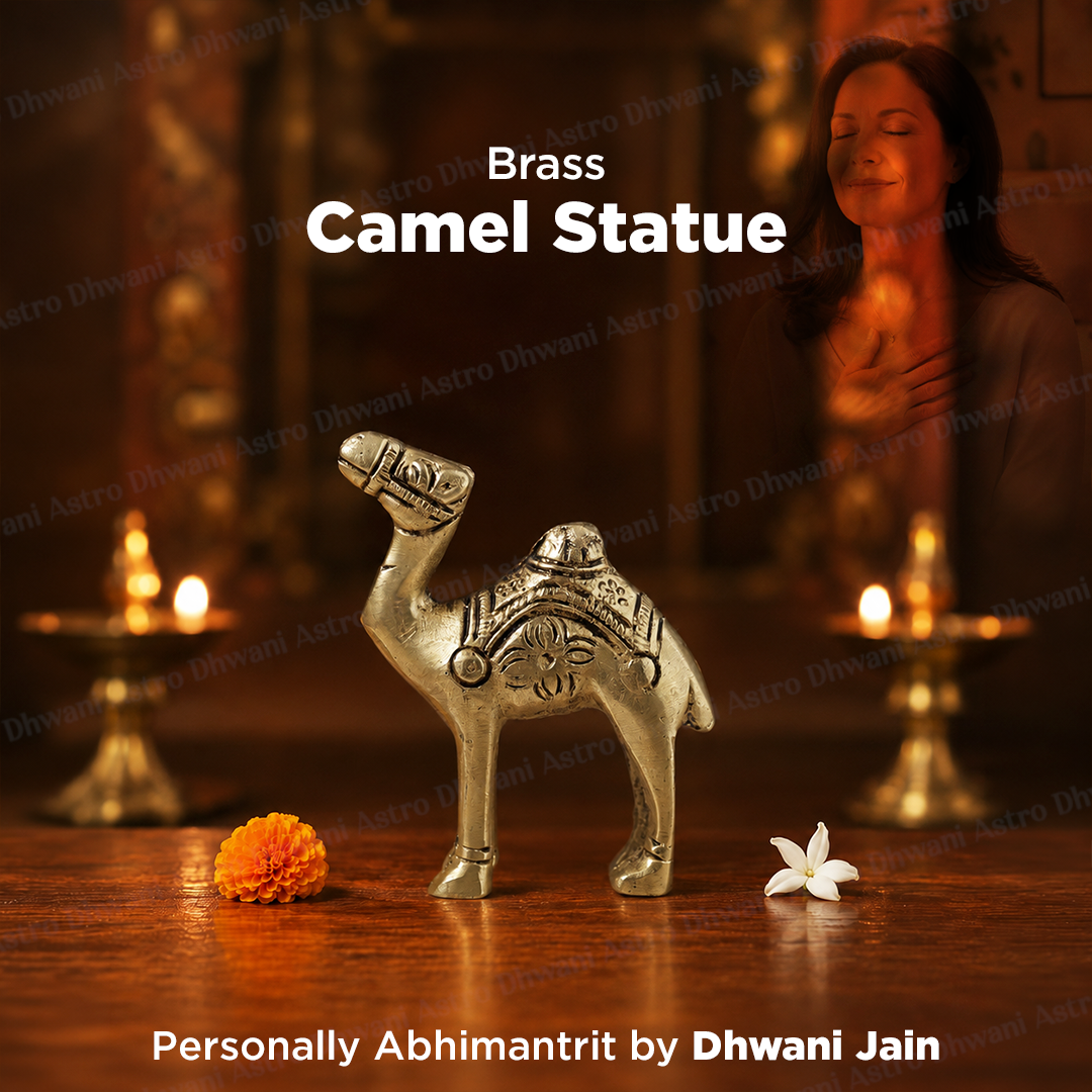 Brass Camel Statue for Home Decor, Vastu & Prosperity