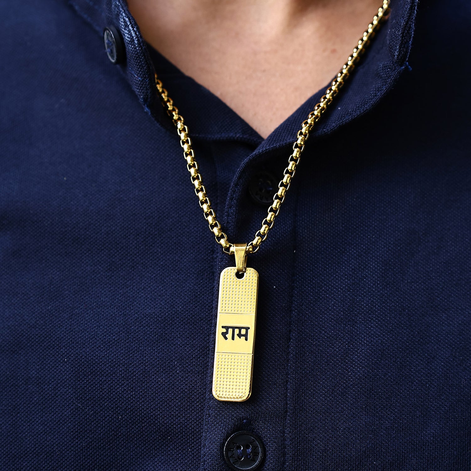 Shree Ram Chain Pendant (IGP Gold Plating) - Abhimantrit