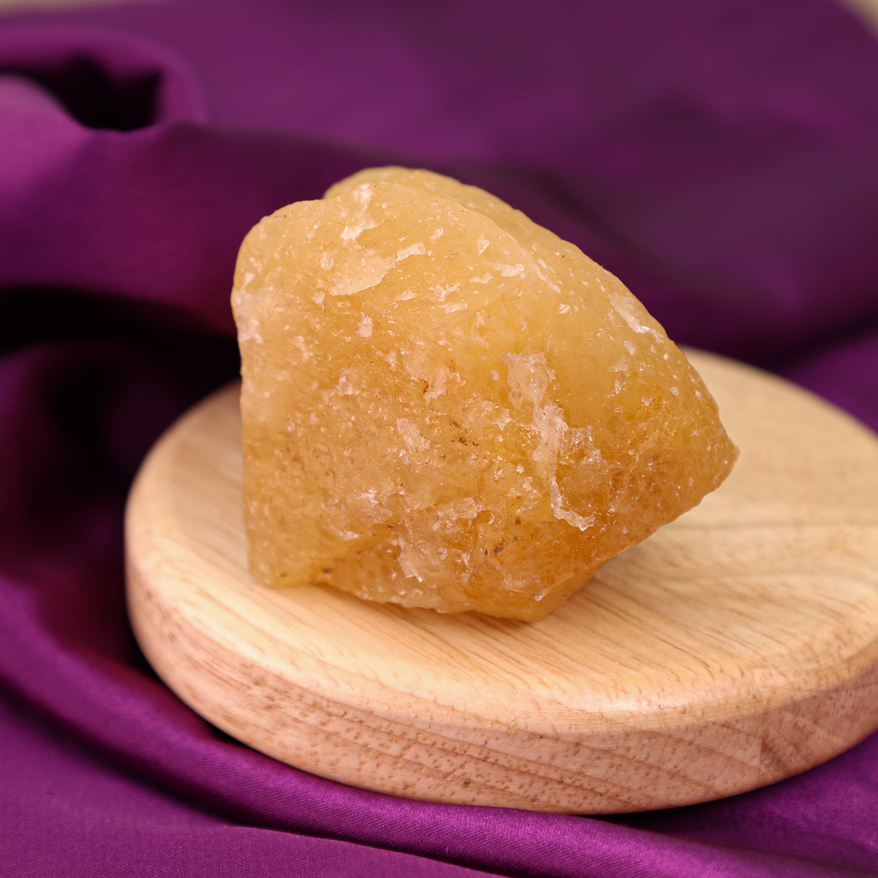 Yellow Citrine  Rough StoneYellow Citrine  Rough Stone - Abhimantrit & Certified