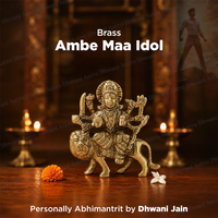 Brass Ambe Maa Idol for Worship & Divine Blessings