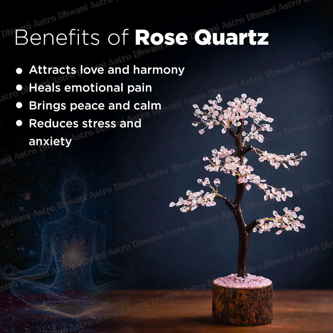 Rose Quartz Tree : Improve Love, Relationship & Emotional Connection