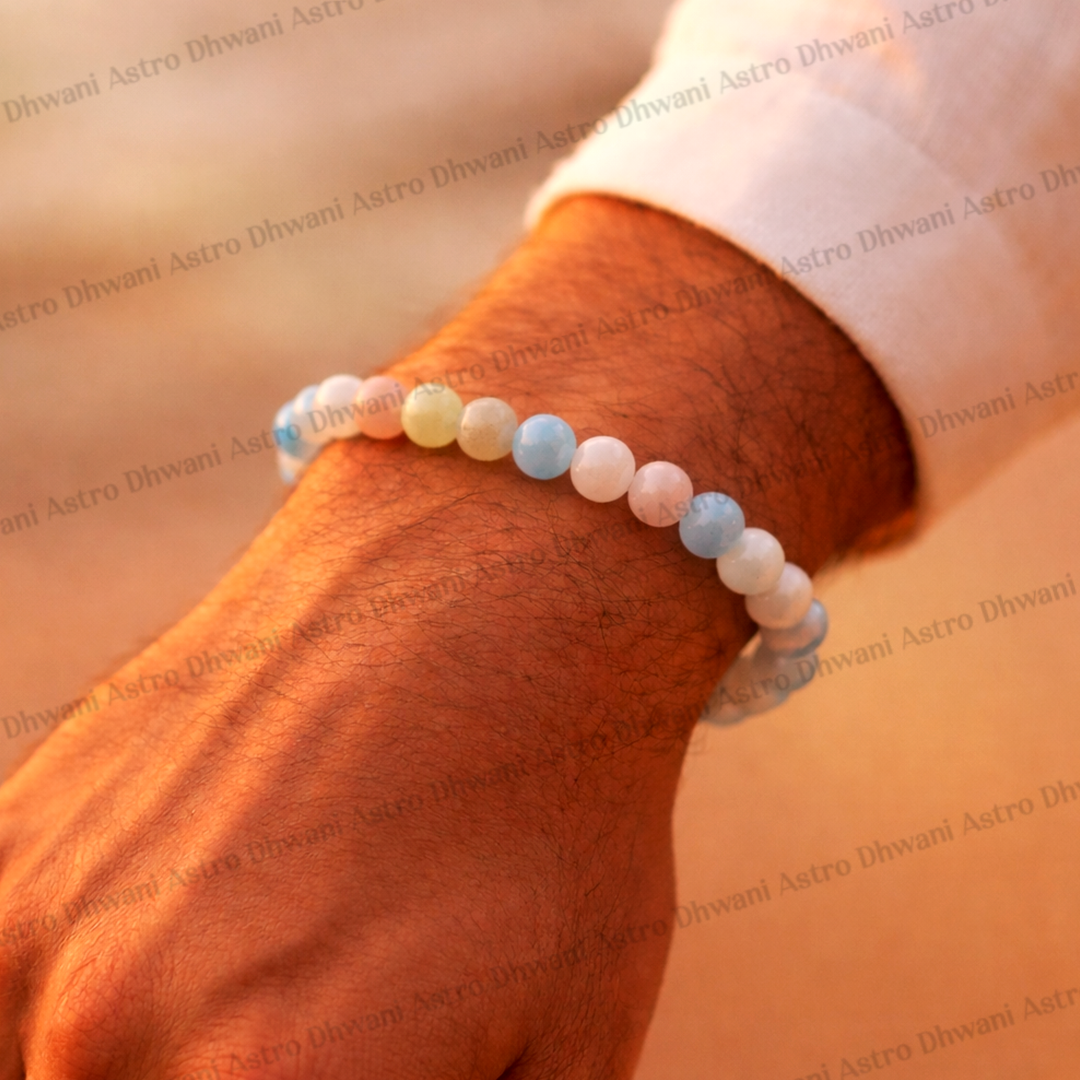 प्राकृतिक भय, क्रोध, तनाव और चिंता से राहत कंगन (मॉर्गेनाइट) - अभिमंत्रित और प्रमाणित