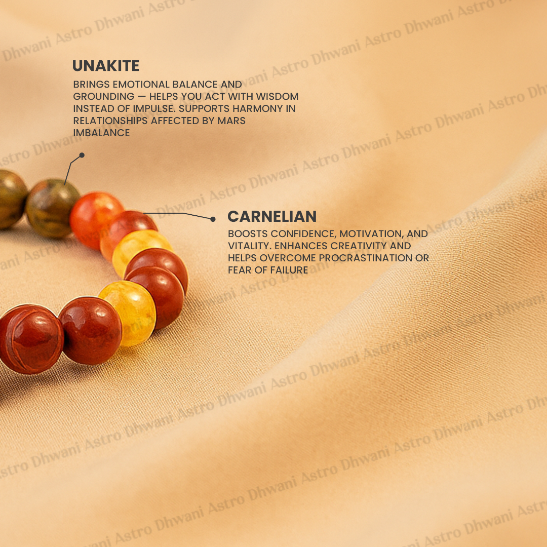 Mangal Dosh Yantra Bracelet for Marriage, Balance & Protection