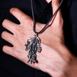 Silver Plated Panchmukhi Hanuman Ji Pendant - Abhimantrit