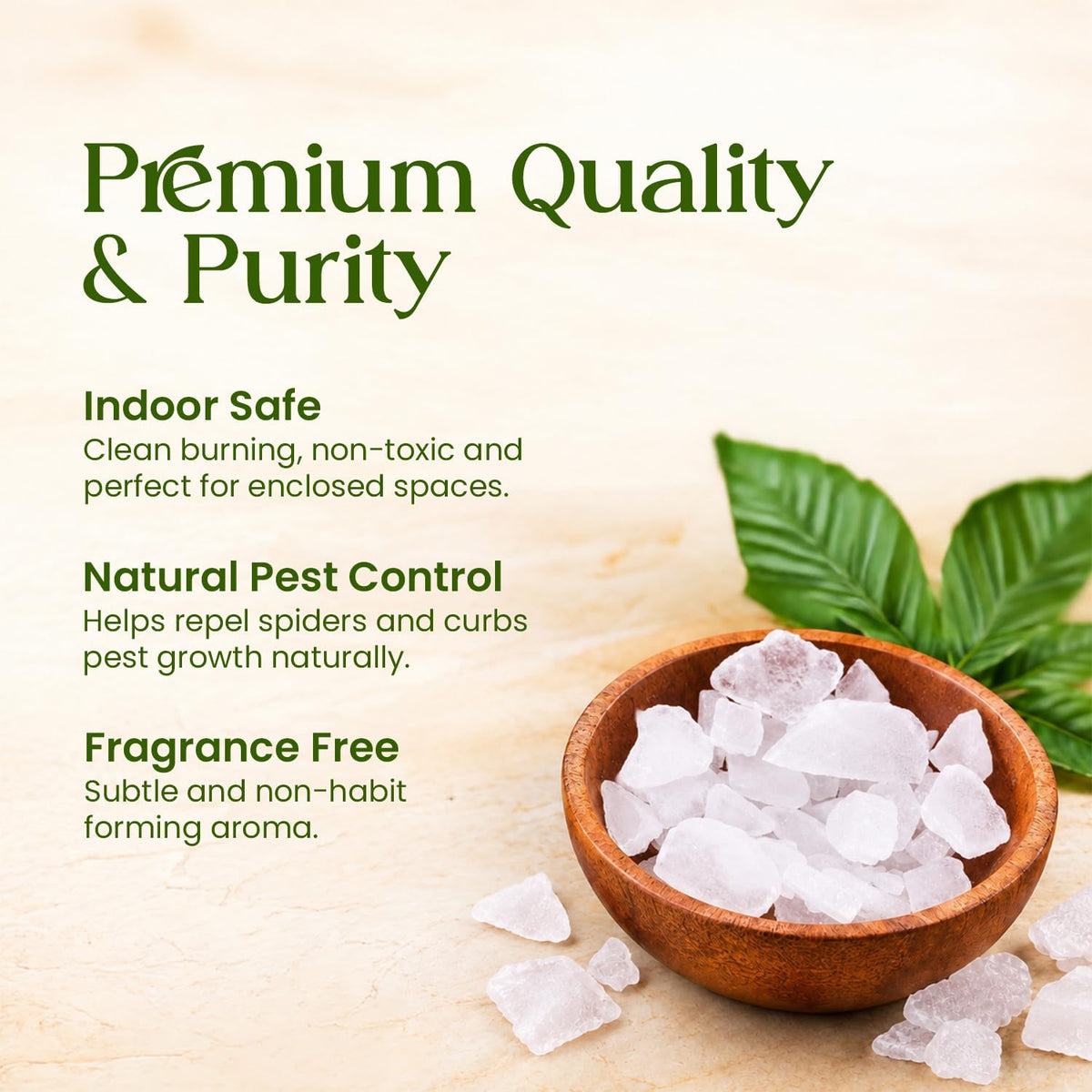 Pure Bhimseni Camphor ( Kapoor ) Ideal for Pooja, Havan, Aromatherapy & Spiritual Practices