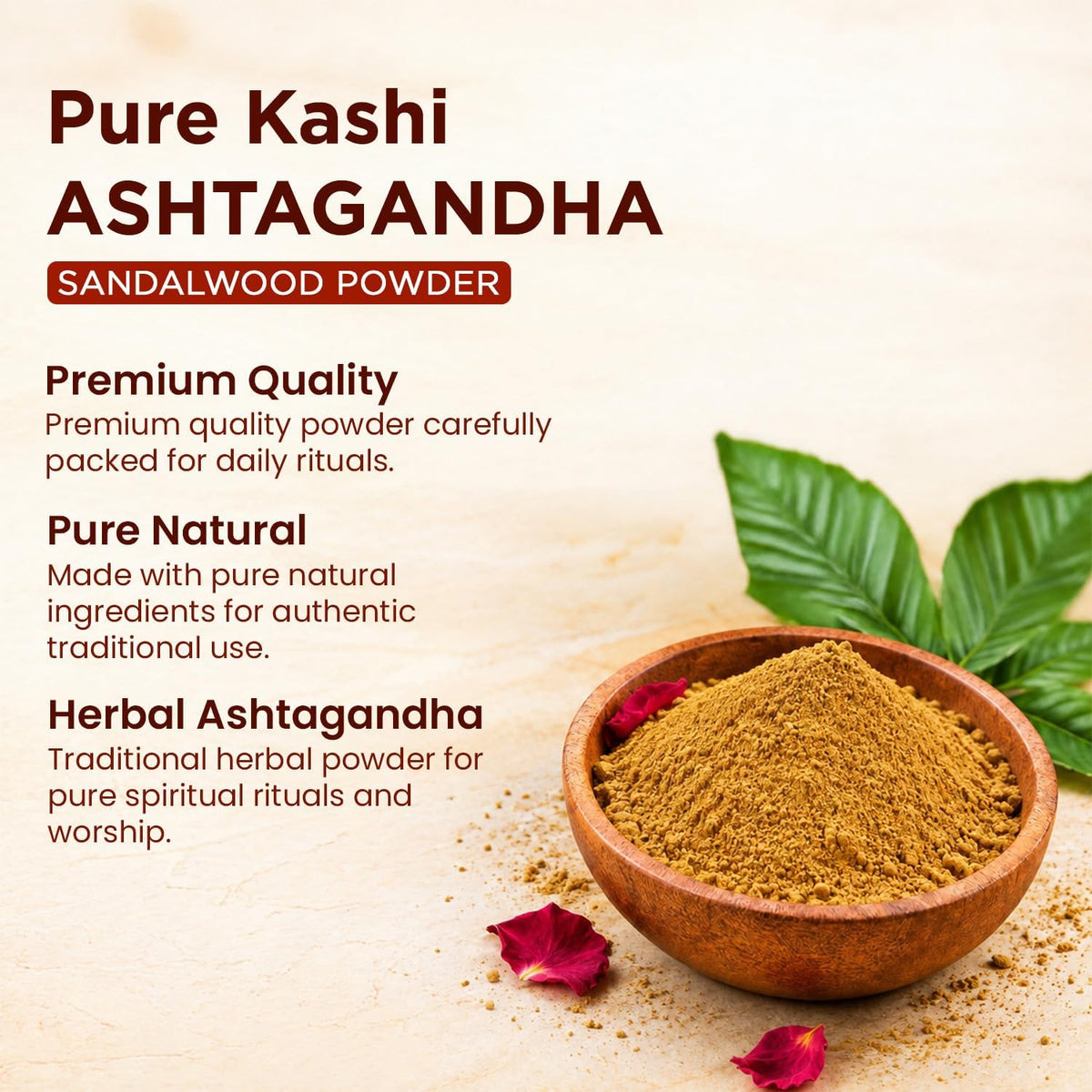Pure Ashtagandha Sandalwood Powder for Pooja & Tikka