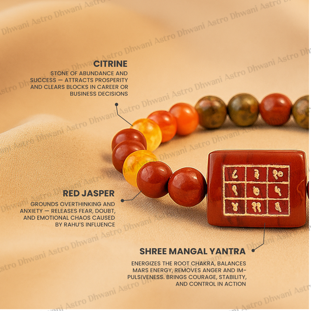 Mangal Dosh Yantra Bracelet for Marriage, Balance & Protection