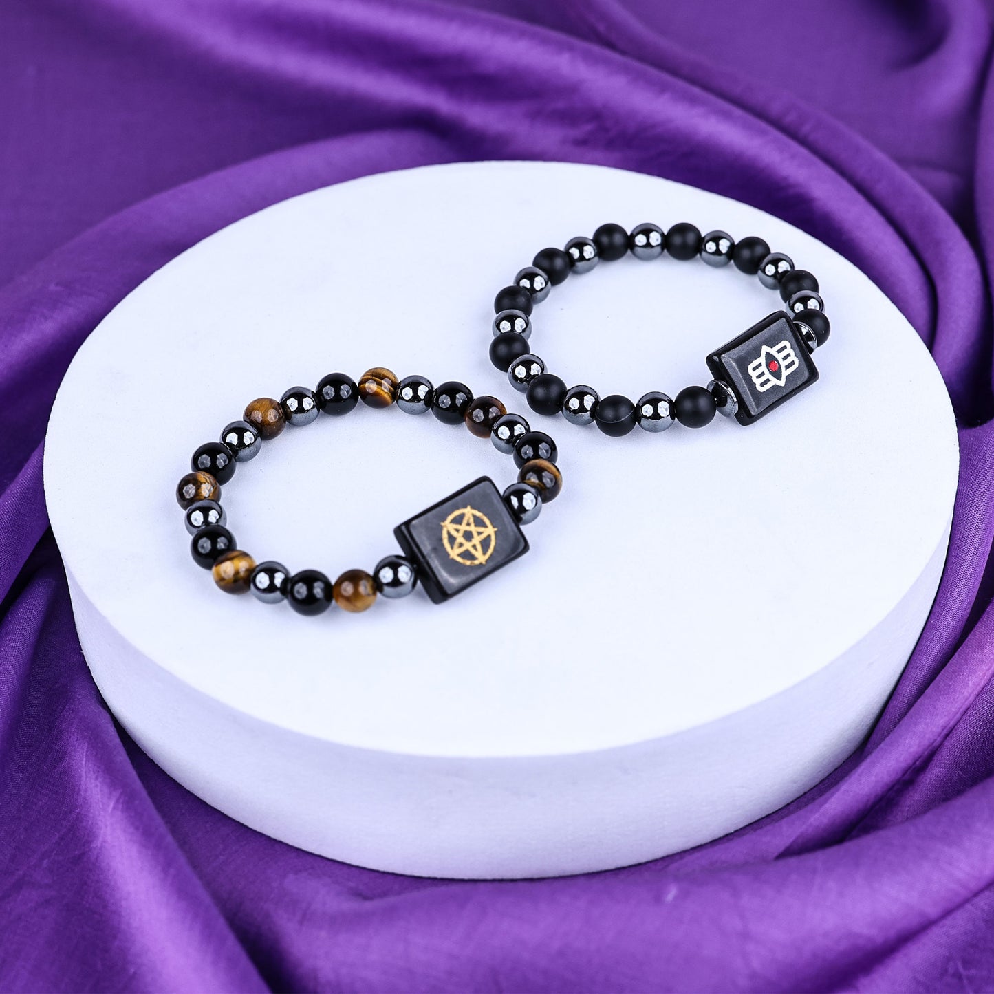 Triple Protection & Shiv Netra Bracelet - Abhimantrit & Certified