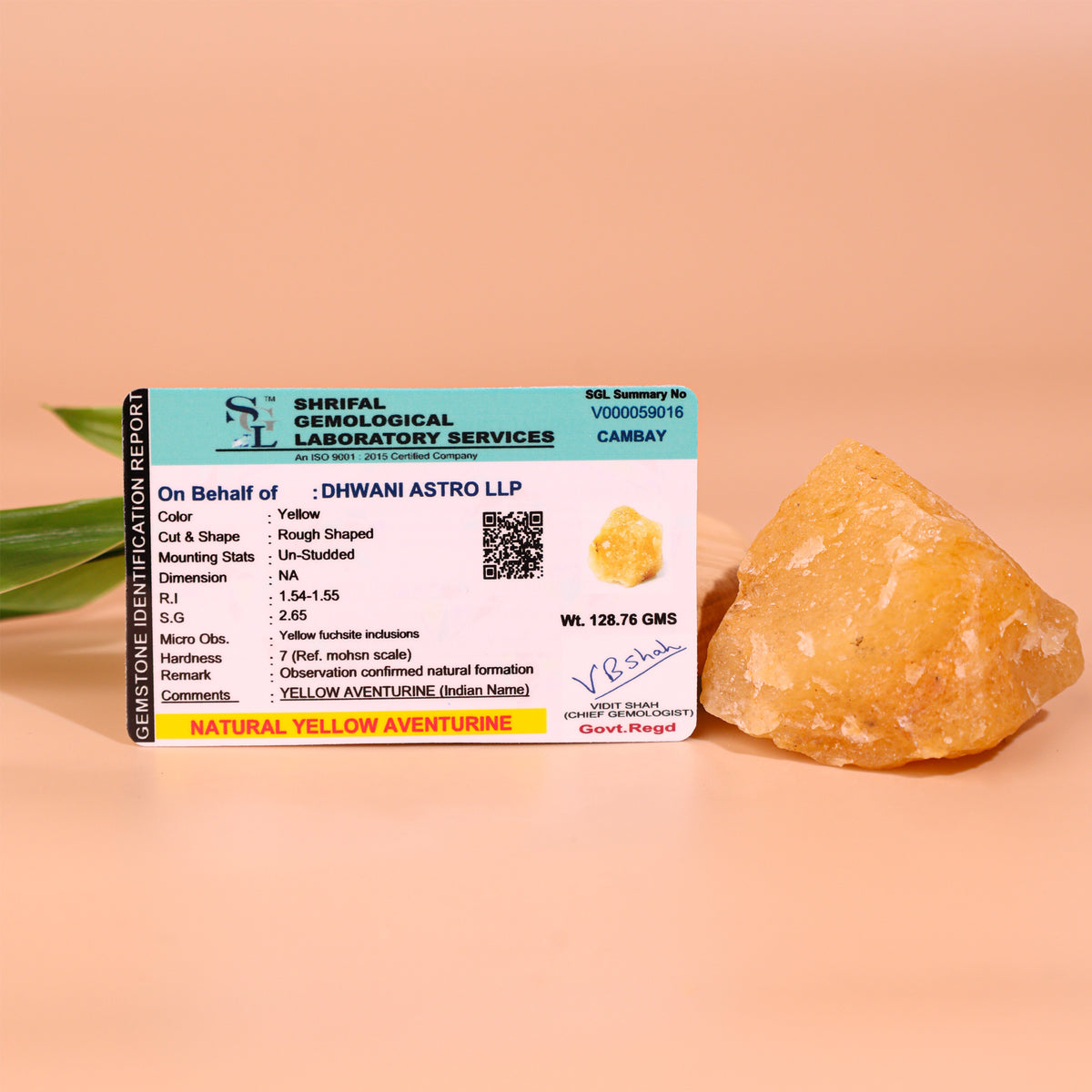 Yellow Citrine  Rough Stone