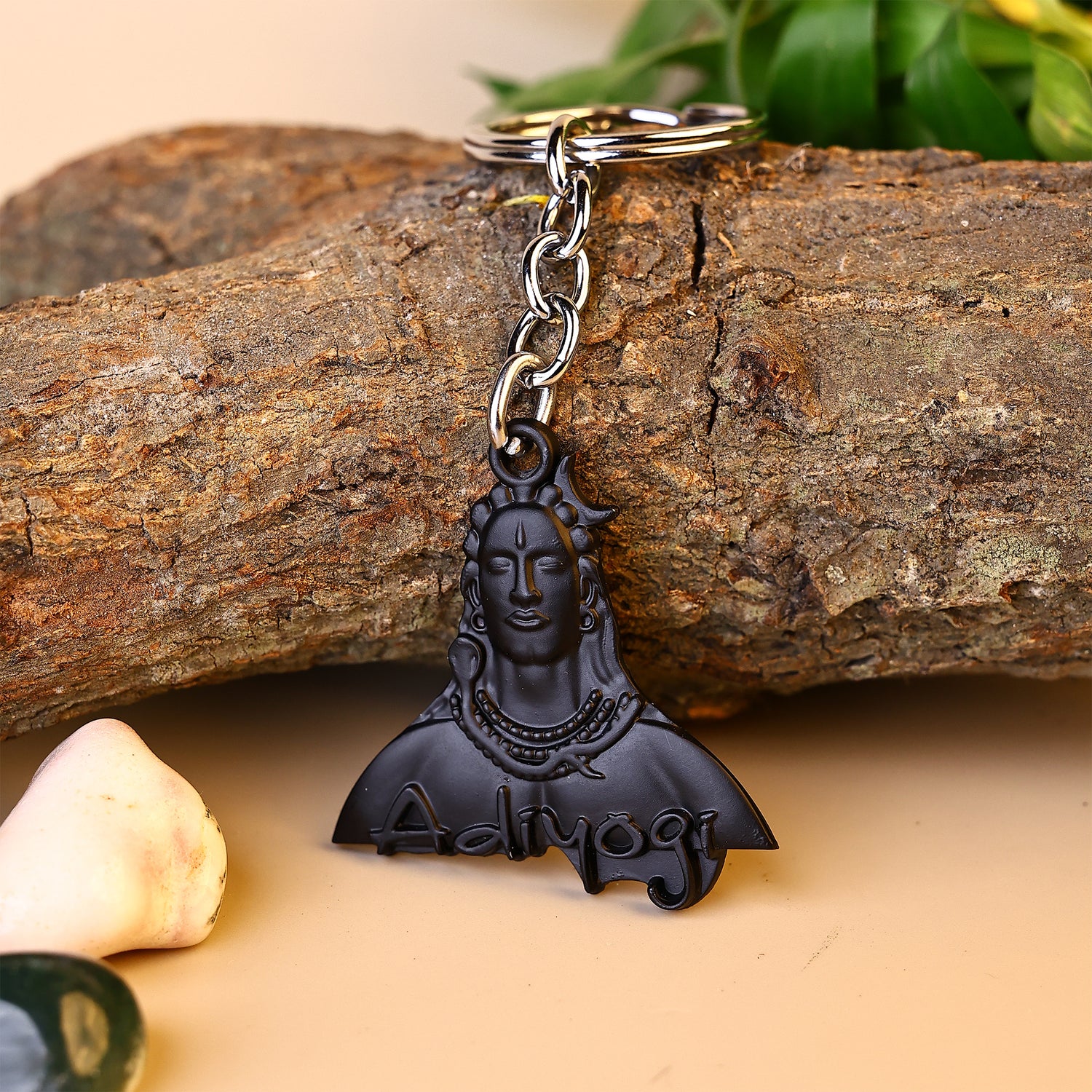 Golden Adiyogi (Shivji) Keychain - Abhimantrit